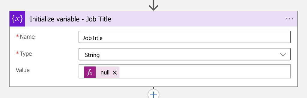 initializevariable